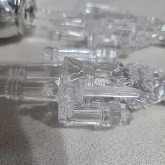 Colorful LED Nutcracker Figurine Soldier sword  Acrylic Christmas Ornaments 6" - Picture 7 of 10